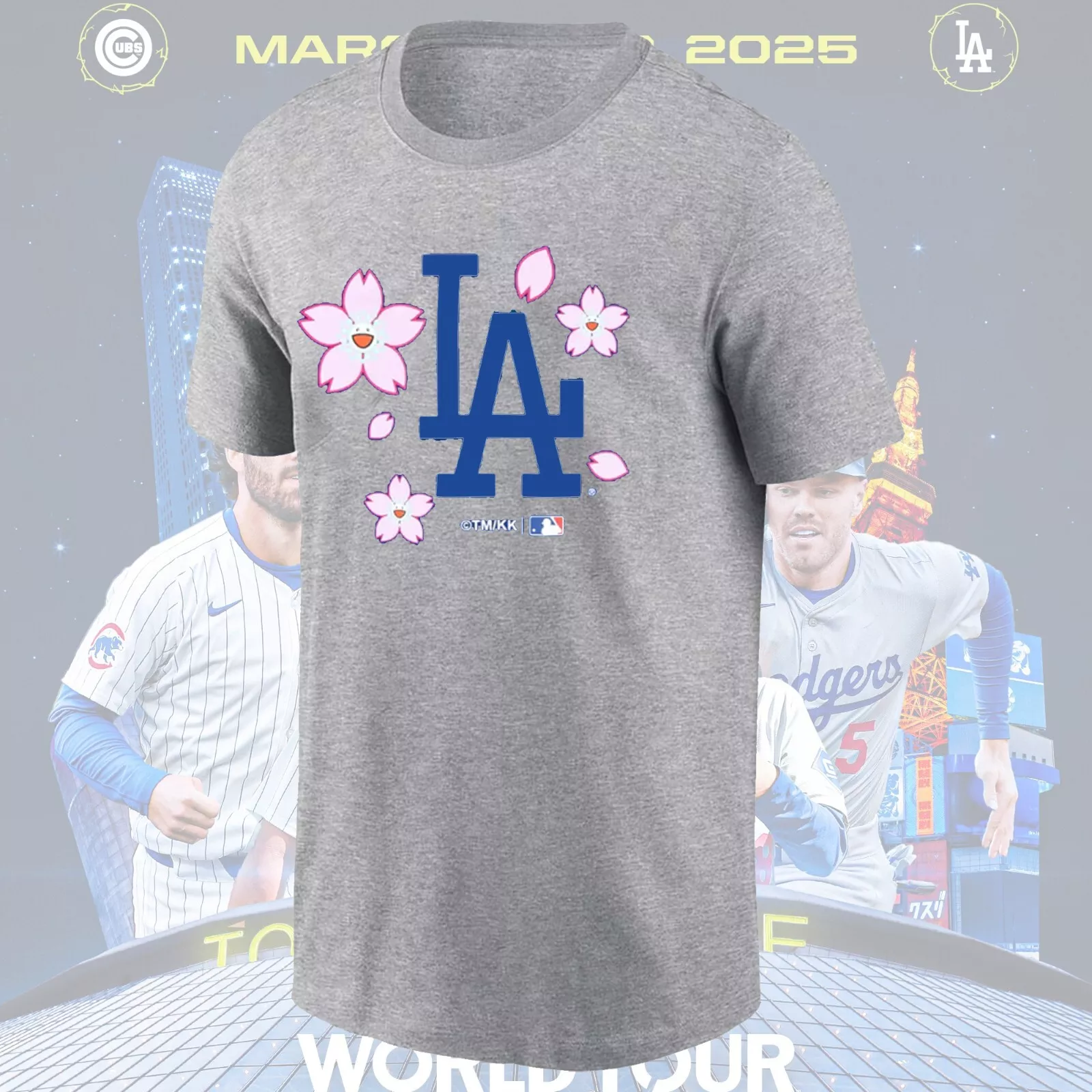 Men Chicago Cubs blank grey 2025 MLB T shirts style 4->mlb t-shirts->Sports Accessory